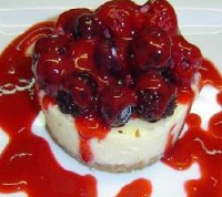 Postre Rojo. "Mora y Cereza"